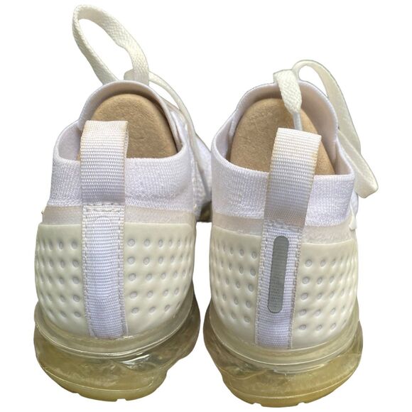 Nike Air Vapormax FlyKnit 2 Women's size 8 triple White Pure Running Shoes - Picture 7 of 12